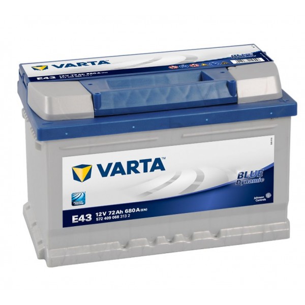 VARTA 72AH E43 ALÇAK TİP 12V BLUE DYNAMIC AKÜ