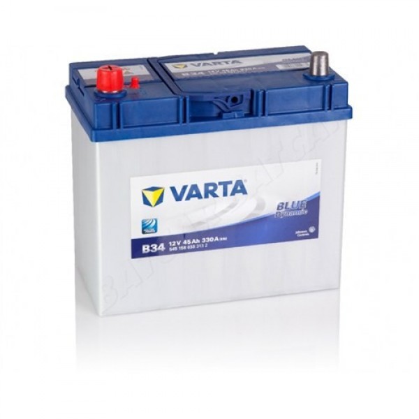 VARTA 45AH B34 DAR TİP TERS KUTUP 12V BLUE DYNAMIC AKÜ