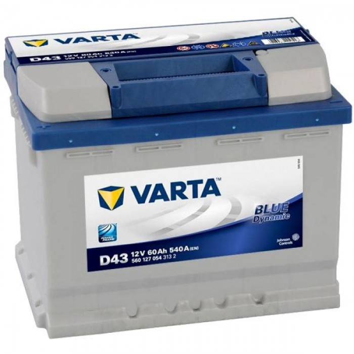 Varta D43. Autobatterie Varta 60Ah 12V