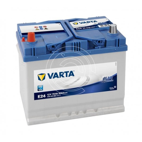 VARTA 70AH E24 ASYA TİPİ TERS KUTUP 12V BLUE DYNAMIC AKÜ