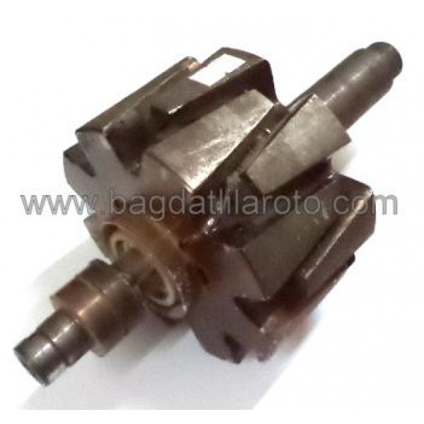 Alternatör rotoru 12V 120A gövde 125mm boy 248mm mil 30mm Mercedes 0303 YM INT 