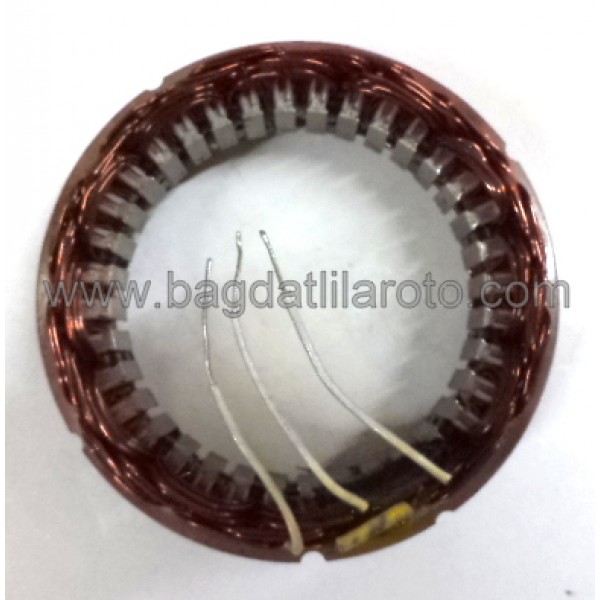 Alternatör statörü 24V 27A iç çap 89mm kalınlık 19mm MAN, Mercedes, Magirus 164024 NURSAN 