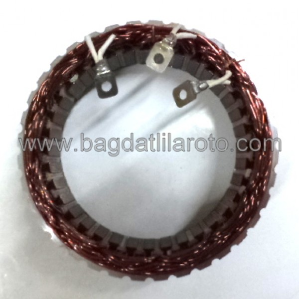 Alternatör statörü 24V 50-85A iç çap 108mm kalınlık 27,5mm Dev Fatih, Belde 22SI ST-095 REMARK 