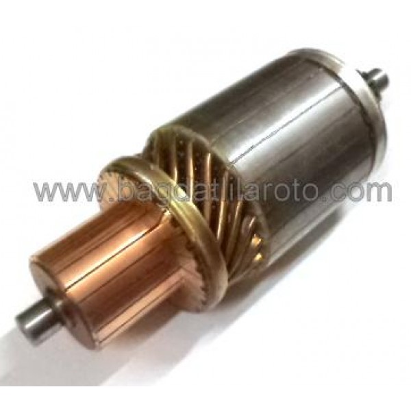 Marş kollektörü 24V 14diş gövde 68mm boy 196mm 39MT Delco Remy tip Mercedes Axor 1828-1833 IM-428 IM-3116 REMARK