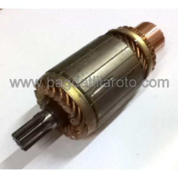 Marş kollektörü 24V 8diş gövde 60mm boy 177mm 28MT Delco Remy tip Bmc Pro 620 110D150 MEA
