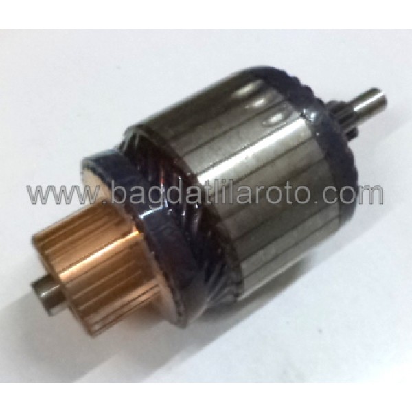 Marş kollektörü 12V 9diş gövde 53,5mm boy 113,5mm Hitachi tip Nissan 110H251 MEA