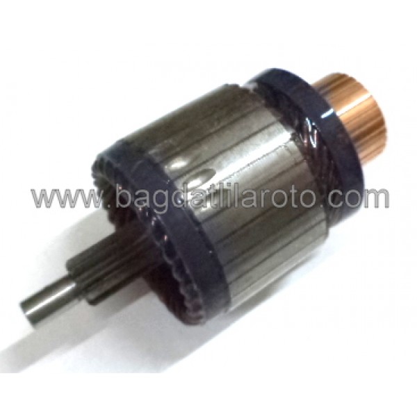 Marş kollektörü 12V 9diş gövde 53,5mm boy 113,5mm Hitachi tip Nissan 110H251 MEA