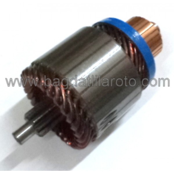 Marş kollektörü 12V 10diş gövde 55mm boy 111mm Hitachi tip Nissan Sunny, Almera, Primera 110H257 MEA