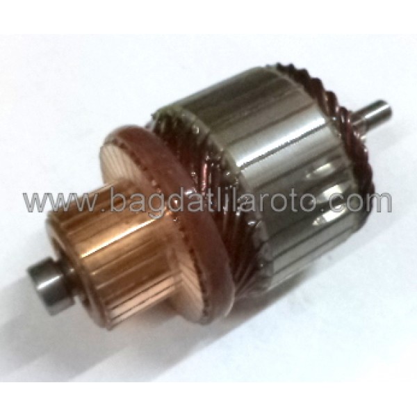 Marş kollektörü 12V 8diş gövde 50,5mm boy 103mm Hitachi tip Fiat Albea 1,3 Multijet 11HIT6302 TYPER