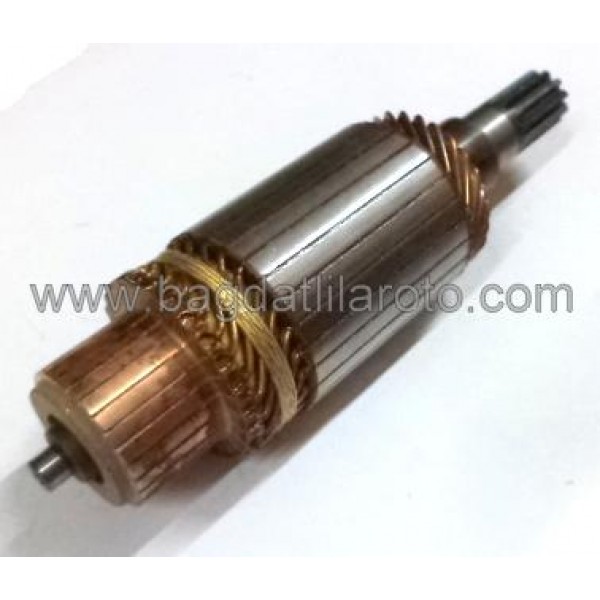 Marş kollektörü 24V 11diş gövde 52,5mm boy 195mm Hitachi tip Isuzu Champion 30.0836 OREM