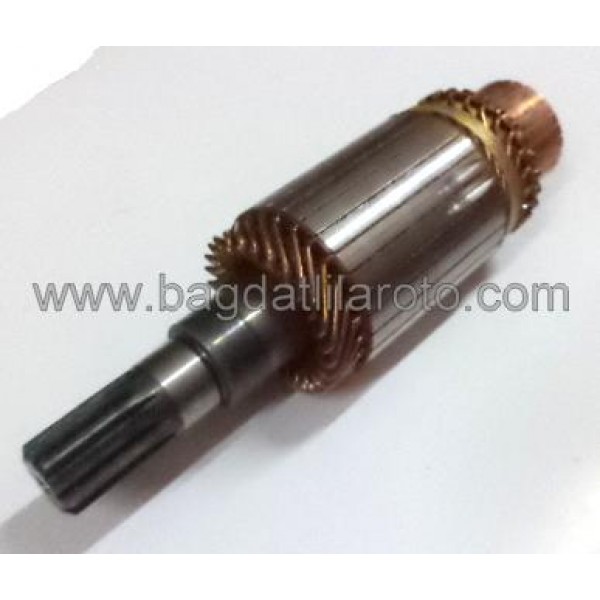Marş kollektörü 24V 11diş gövde 52,5mm boy 195mm Hitachi tip Isuzu Champion 30.0836 OREM