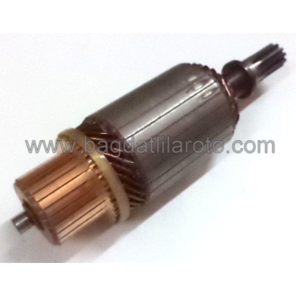 Marş kollektörü 12V 11diş gövde 52,5mm boy 188mm Hitachi tip Bmc Levent, Nissan 110H250 MEA