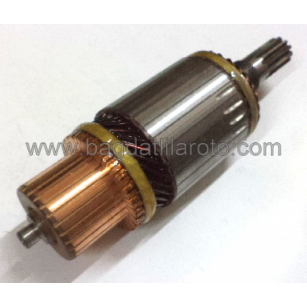 Marş kollektörü 12V 11diş gövde 52,5mm boy 174mm Hitachi tip BMC Levend, Nissan 2500 IM-3027 47061 SGR
