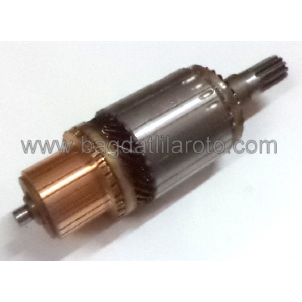 Marş kollektörü 12V 11diş gövde 52,5mm boy 174mm Hitachi tip Nissan Primera, Almera, Vanetta YM 110H264 MEA