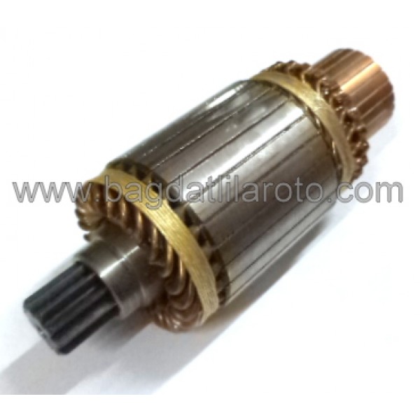 Marş kollektörü 24V 11diş gövde 60mm boy 165mm Hitachi tip Nissan Patrol 3.3TD 2270-3100 30.0835 OREM