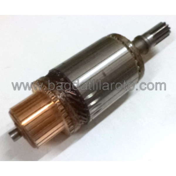 Marş kollektörü 12V 11diş gövde 53mm boy 180mm Hitachi tip Nissan 3000 YM IM-3056 MRK