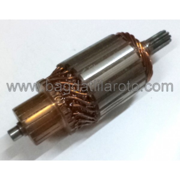 Marş kollektörü 12V 9diş gövde 48mm boy 142,5mm Mitsubishi tip Peugeot, Citroen 30.0821 OREM
