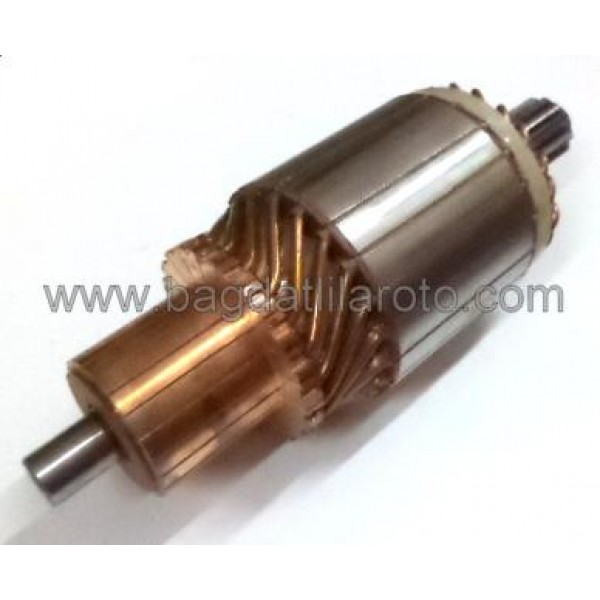 Marş kollektörü 24V 12diş gövde 74,5mm boy 215mm Mitsubishi tip Komatsu GD-505 2280 9100 IM-3014 ORME