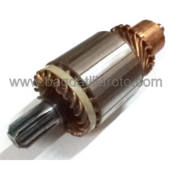 Marş kollektörü 24V 12diş gövde 74,5mm boy 215mm Mitsubishi tip Komatsu GD-505 2280 9100 IM-3014 ORME