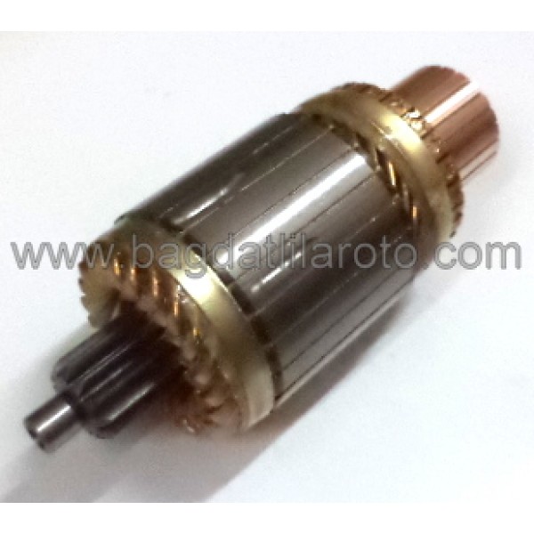 Marş kollektörü 24V 12diş gövde 60mm boy 162mm 29MT Mitsubishi tip 2-2398 MASSAN