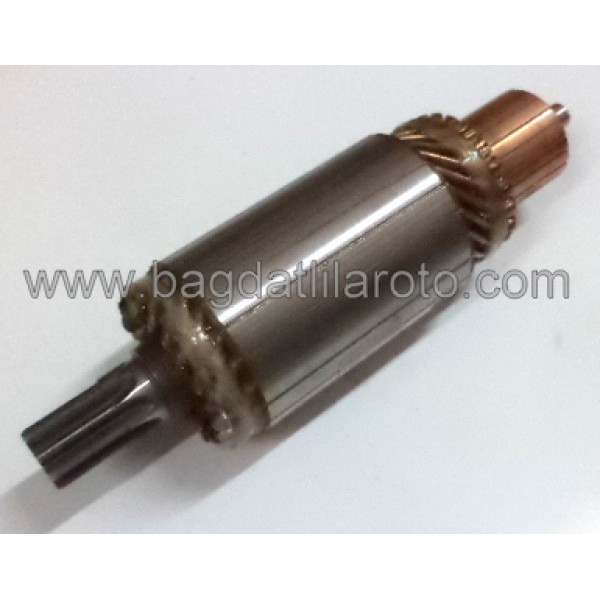 Marş kollektörü 12V 8diş gövde 48mm boy 174mm Nikko tip Isuzu, Komatsu GP005 İTHAL