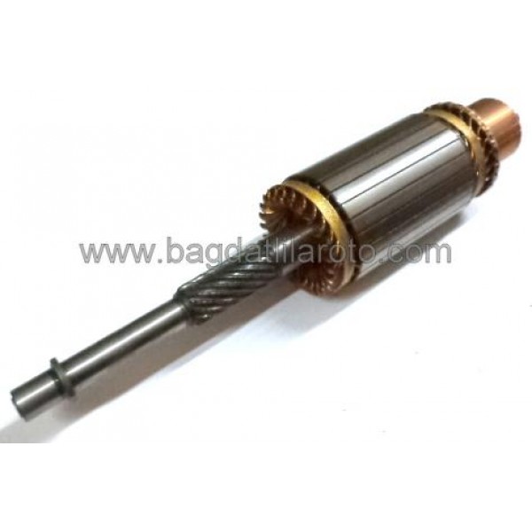 Marş kollektörü 24V gövde 84mm boy 432mm Nikko tip Komatsu 30.0857 OREM