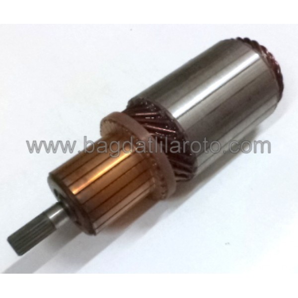 Marş kollektörü 12V gövde 50,5mm boy 167,5mm Nippon Denso tip Kia Besta, Ceres, Mazda 110ND550 MEA