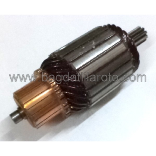Marş kollektörü 12V 9diş gövde 49mm boy 128,5mm Nippon Denso tip Honda Accord, Toyota Camry, Celicia 110ND559 MEA