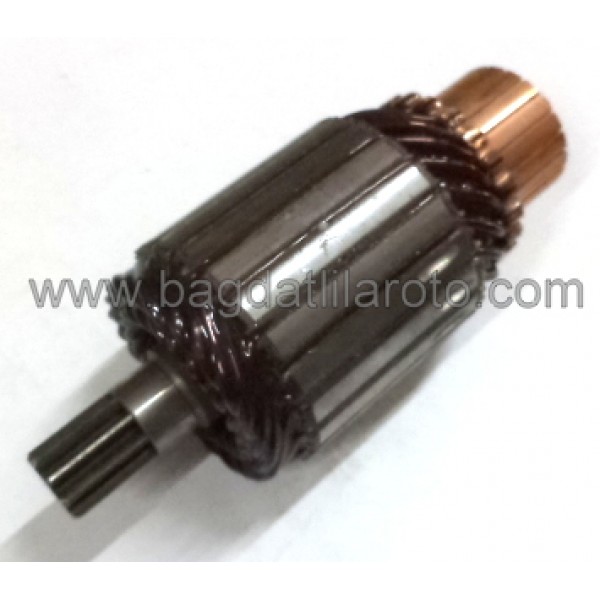 Marş kollektörü 12V 9diş gövde 49mm boy 128,5mm Nippon Denso tip Honda Accord, Toyota Camry, Celicia 110ND559 MEA