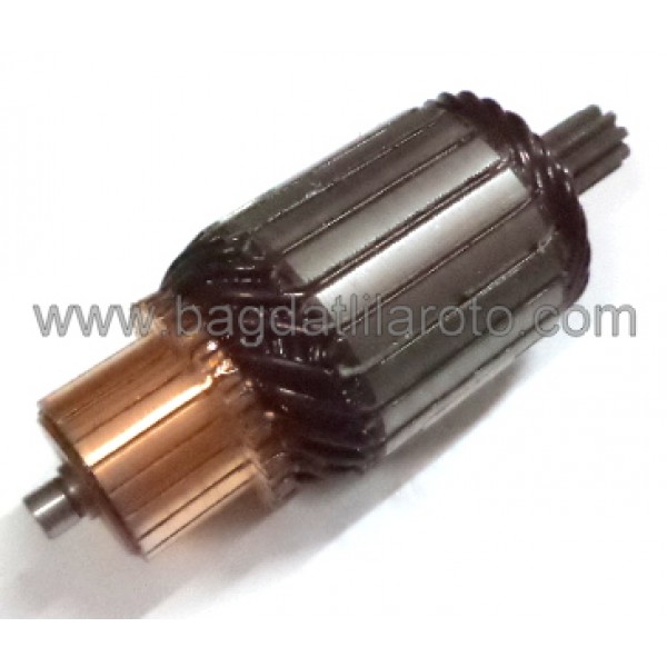 Marş kollektörü 12V 9diş gövde 49mm boy 128,5mm Nippon Denso tip Toyota Corona, Camry, Hiace IM-3102 REMARK