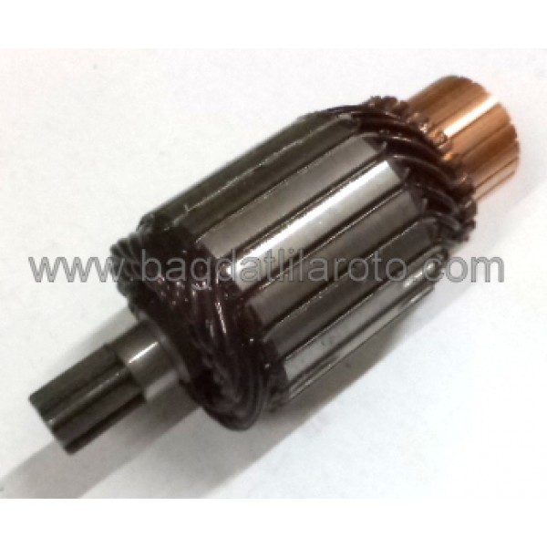 Marş kollektörü 12V 9diş gövde 49mm boy 128,5mm Nippon Denso tip Toyota Corona, Camry, Hiace IM-3102 REMARK