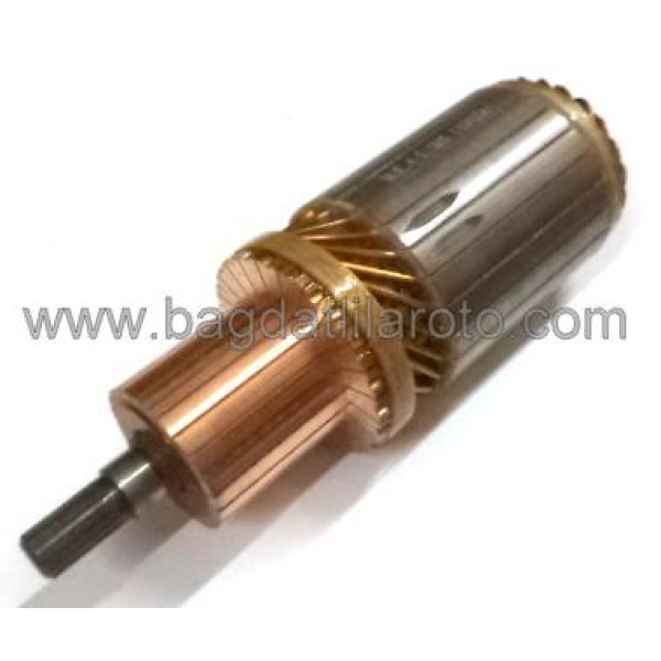 Marş kollektörü 12V 18diş gövde 64,7mm boy 211mm Nippon Denso tip İş makineleri 110ND561 MEA