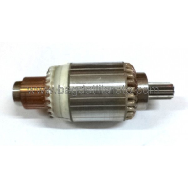 Marş kollektörü 12V 9diş gövde 50mm boy 132,5mm Nippon Denso tip Honda Civic AM-3600 UNIPOINT