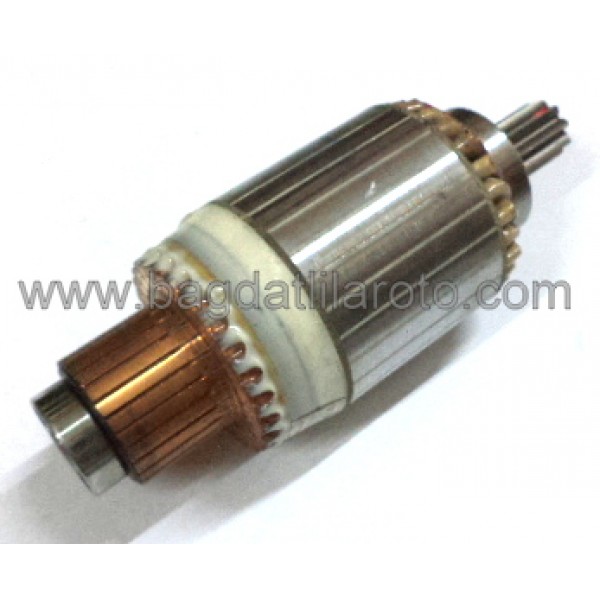 Marş kollektörü 12V 9diş gövde 50mm boy 132,5mm Nippon Denso tip Honda Civic AM-3600 UNIPOINT