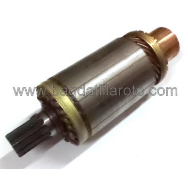 Marş kollektörü 24V 12diş gövde 65mm boy 207mm Sawafuji tip HINO, Mitsubishi İşmak. 110SW751 MEA
