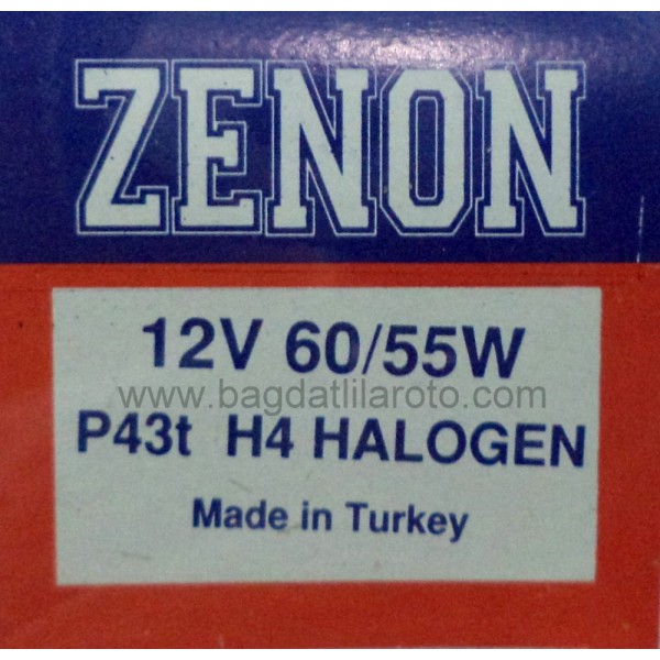 12V H4 60-55W P43T Ampul ZENON