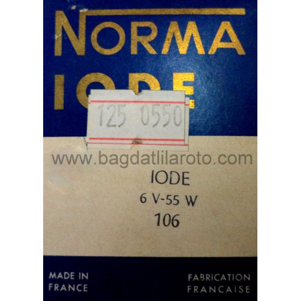 6V H1 55W Ampul NORMA FRANCE 