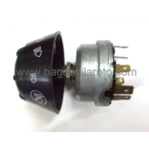 Far anahtarı kornalı çevirmeli 7 uçlu Massey Ferguson 240-285 F4 K 25 T NS 108 00 NESAN 