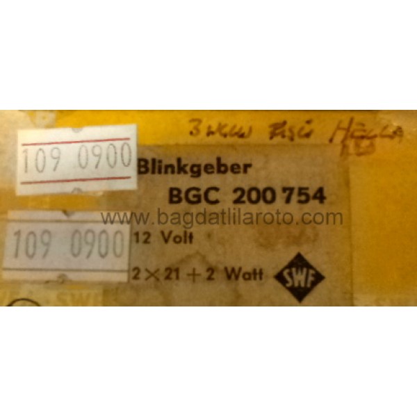 Elektronik flaşör 12V 4 uçlu 2 x 21 + 2W (Mercedes Benz W115-8) BGC 200 754 SWF