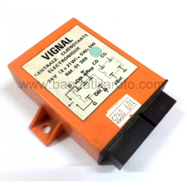 Elektronik flaşör 24V 9 uçlu 2X21W+5W+5W soketli 01 389 VIGNAL