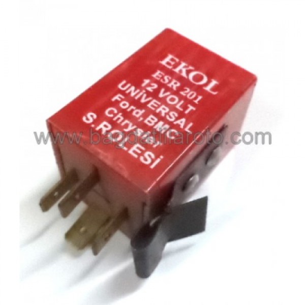 Silecek rölesi 12V Ford, Bmc, Chrysler ESR 201 EKOL 