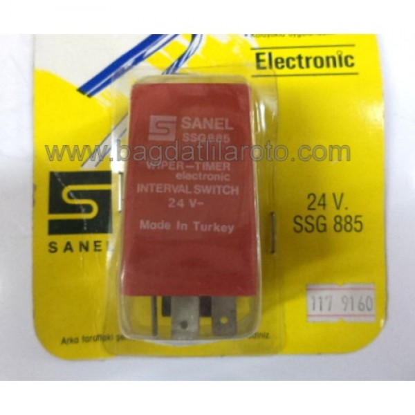 Silecek rölesi 24V otomatik beklemeli Ford, Askam, BMC, Magirus SSG885 SANEL 