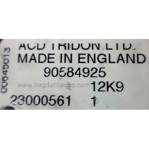 Arka silecek motoru 12V 90584925 ACD TRIDON ENGLAND